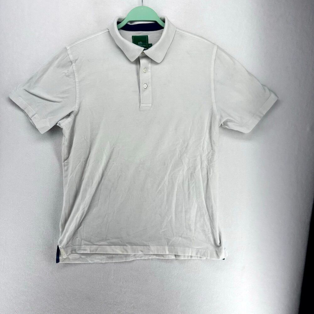 Southern Tide Club Polo Pima Cotton White‎ Polo Mens Size L